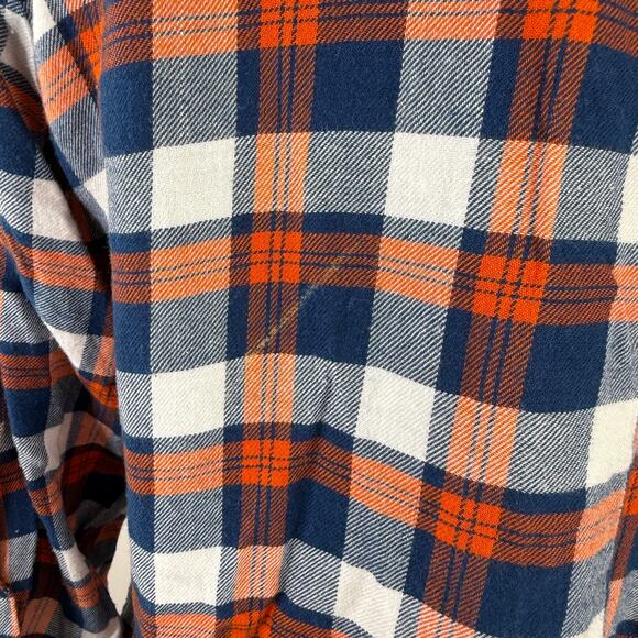 NFL Denver Broncos Football Women's Plaid Button Up Shirt Size Medium - Picture 5 of 7